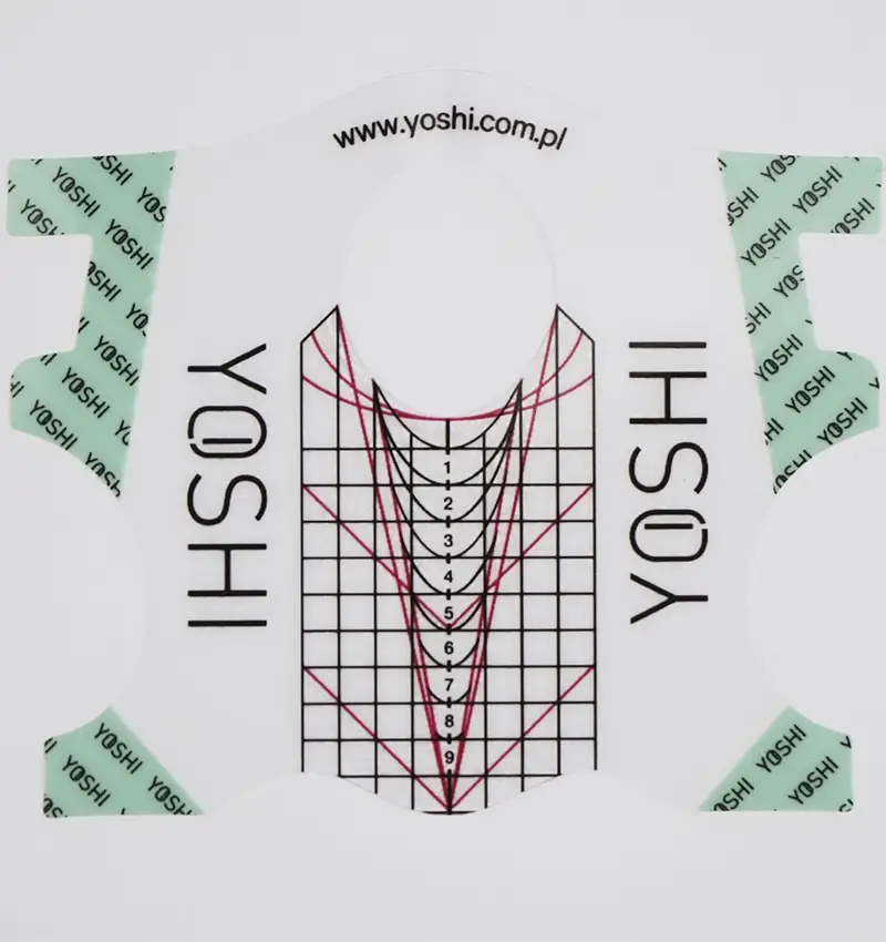 Transparant nagelverlengingssjabloon